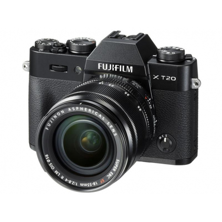FUJI X-T20 BLACK+18-55/2,8-4 R LM OIS Garanzia 4 anni ufficiale Fujifilm Italia (X-T20 BLACK 18-55)