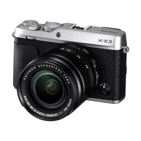 FUJI X-E3 SILVER+XF 18-55/2,8-4R LM OIS Garanzia 4 anni ufficiale Fujifilm Italia (X-E3 SILVER 18-55)