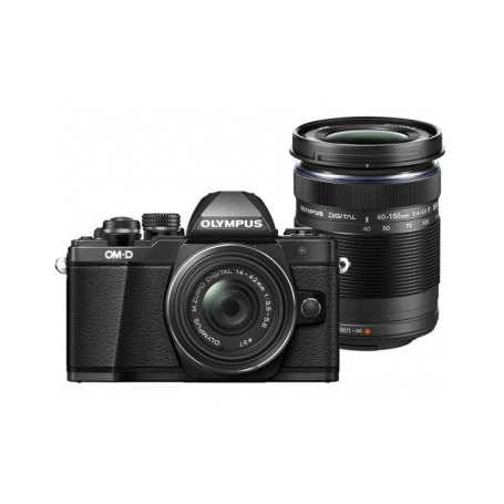 OLYMPUS OM-D E-M10 MARKII BLK+14-42EZ+40-150 TWIN Garanzia 4 anni ufficiale Olympus Italia (OM-D E-M10 MARKII 14-42 40-150)
