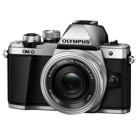 OLYMPUS OM-D E-M10 MARKII SILVER+14-42 EZ Garanzia 4 anni ufficiale Olympus Italia (OM-D E-M10 MARKII 14-42 SILVER)