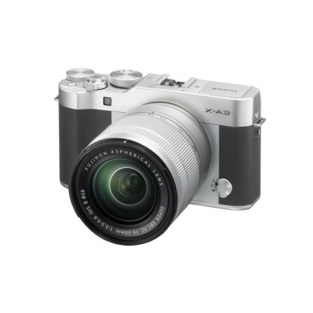 FUJI X-A3 SILVER + XC 16-50/3,5-5,6 OIS II Garanzia ufficiale 4 anni Fujifilm Italia (X-A3 16-50 SILVER)