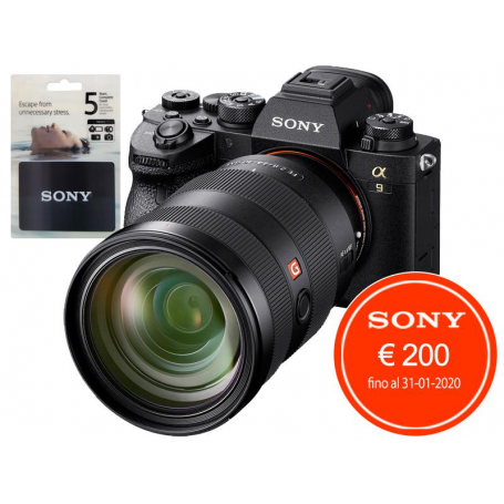 SONY ALPHA 9II + FE 24-70/2,8 GM (SONY ITALIA) in omaggio SONY ESTENSIONE GARANZIA 5 ANNI+KASKO. (SS240)