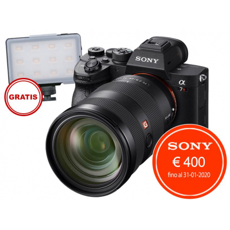 SONY ALPHA 7R III + FE 24-70/2,8 GM (SONY ITALIA)+IN OMAGGIO  Dorr illuminatore VL-12S LED USB (SS242)