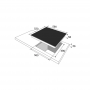 Amica KMI754000C Piano cottura a induzione, larghezza 60 cm, tasti sensore, timer, riconoscimento pentole, sicurezz (KMI754000C)