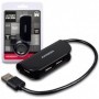 Axagon HUE-X4B hub di interfaccia USB 2.0 480 Mbit/s Nero (HUE-X4B)