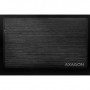 Axagon EE25-XA6 contenitore di unità di archiviazione Box esterno HDD/SSD Nero 2.5" (EE25-XA6)