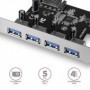 Axagon PCEU-430VL scheda di interfaccia e adattatore Interno USB 3.2 Gen 1 (3.1 Gen 1) (PCEU-430VL)