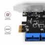 Axagon PCEU-034VL scheda di interfaccia e adattatore Interno USB 3.2 Gen 1 (3.1 Gen 1) (PCEU-034VL)