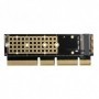 Axagon PCI-E 3.0 16x - M.2 SSD NVMe. Up to 80mm scheda di interfaccia e adattatore Interno (PCEM2-1U)