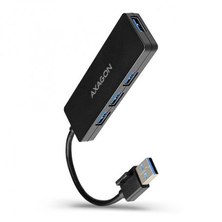 Axagon HUE-G1A hub di interfaccia USB 3.2 Gen 1 (3.1 Gen 1) Type-A 5000 Mbit/s Nero (HUE-G1A)
