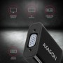 Axagon RVH-VGAN cavo e adattatore video 0,17 m HDMI tipo A (Standard) VGA (D-Sub) Nero (RVH-VGAN)