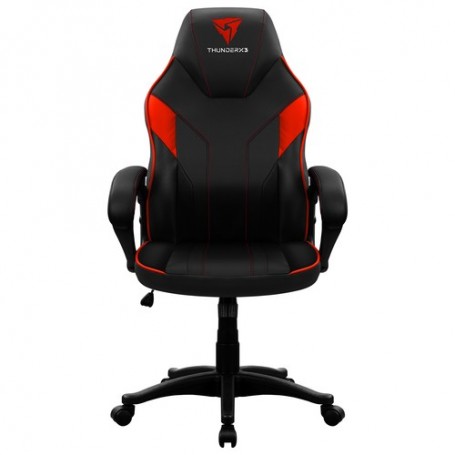 ThunderX3 EC1BR sedia per videogioco Sedia da gaming per PC Seduta imbottita Nero, Rosso (EC1BR)