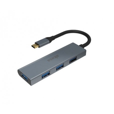 Akasa AK-CBCA25-18BK hub di interfaccia USB 3.2 Gen 1 (3.1 Gen 1) Type-C 5000 Mbit/s Grigio (AK-CBCA25-18BK)