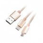 Akasa AK-CBUB42-12GL cavo USB 1,2 m USB 2.0 USB A USB C/Micro-USB B Oro (AK-CBUB42-12GL)