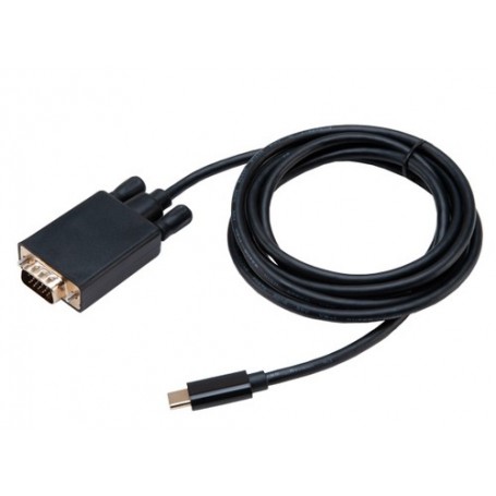 Akasa AK-CBCA17-18BK adattatore per inversione del genere dei cavi USB Type-C VGA Nero (AK-CBCA17-18BK)