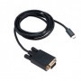 Akasa AK-CBCA17-18BK adattatore per inversione del genere dei cavi USB Type-C VGA Nero (AK-CBCA17-18BK)