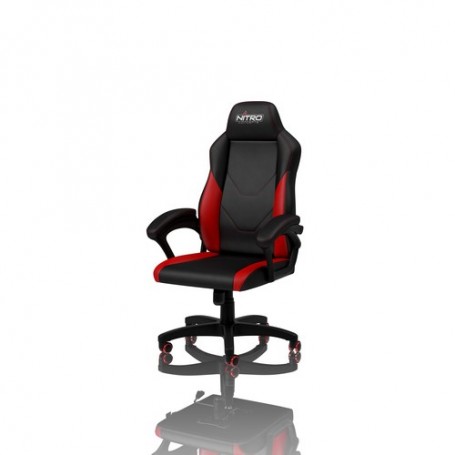 Nitro Concepts C100 Sedia da gaming per PC Seduta imbottita Nero, Rosso (NC-C100-BR)