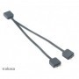 Akasa AK-CBLD08-12BK cavo di segnale 0,12 m Nero (AK-CBLD08-12BK)