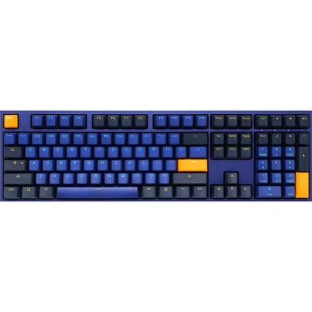 Ducky One 2 Horizon tastiera USB Tedesco Nero, Blu, Giallo (DKON1808-BDEPDZBBH)