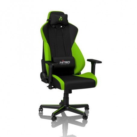 Nitro Concepts S300 Sedia da gaming per PC Nero, Verde (NC-S300-BG)
