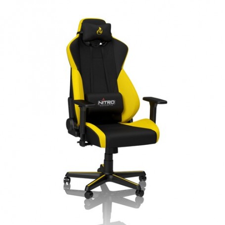 Nitro Concepts S300 Sedia da gaming per PC Nero, Giallo (NC-S300-BY)