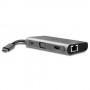 Lindy 43278 hub di interfaccia USB 3.2 Gen 1 (3.1 Gen 1) Type-C 5000 Mbit/s Grigio