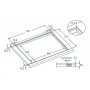 Grundig GIEI 927670 HN piano cottura a induzione autosufficiente, larghezza 90 cm