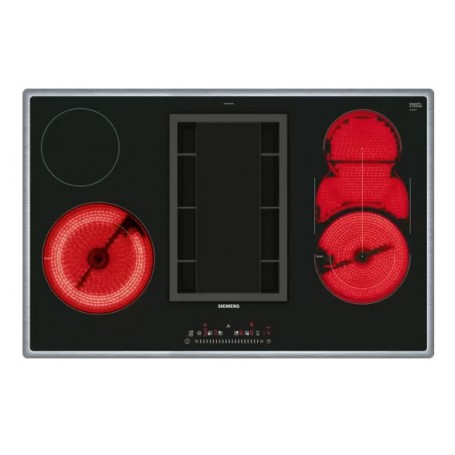 Piano cottura in vetroceramica con cappa Siemens ET845FM11E