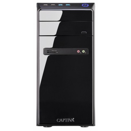 Captiva B4A 21V1 DDR4-SDRAM 4300GE AMD Ryzen 3 8 GB 1256 GB HDD+SSD Windows 10 Home PC Nero
