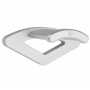 Silverstone EBA02 Supporto passivo Cuffie, Cuffia Argento (SST-EBA02S)