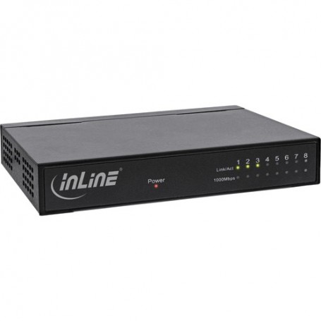 InLine 32308M switch di rete Gigabit Ethernet (10/100/1000) Nero (32308M)