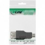 InLine 31604 adattatore per inversione del genere dei cavi USB 2.0 A female USB A Nero (31604)