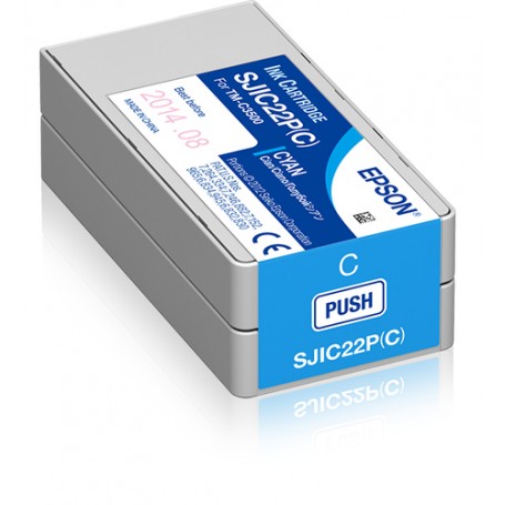 Epson SJIC22P(C) cartuccia d'inchiostro 1 pz Originale Ciano