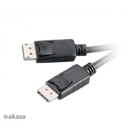 Akasa AK-CBDP01-20BK cavo DisplayPort 2 m Nero (AK-CBDP01-20BK)