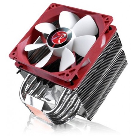 RAIJINTEK Themis Evo Processore Refrigeratore 12 cm Metallico, Rosso, Bianco (0P105245)