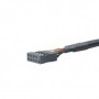 Akasa 9-pin/19-pin cavo USB 0,1 m USB 3.0 19-pin USB 2.0 9-pin Nero (AK-CBUB19-10BK)