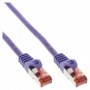 InLine 0.5m S/FTP (PiMf) Cat.6 cavo di rete Porpora 0,5 m Cat6 S/FTP (S-STP) (76450P)