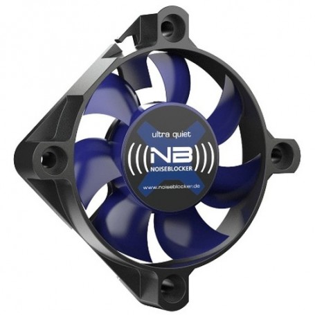 Noiseblocker BlackSilentFan XS-2 Case per computer Ventilatore 5 cm Nero, Blu (ITR-XS-2)