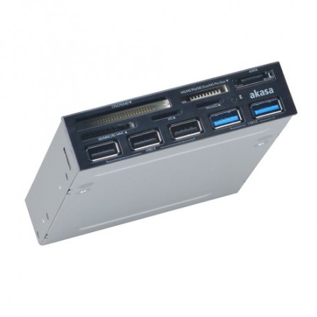 Akasa AK-ICR-16 lettore di schede USB 3.2 Gen 1 (3.1 Gen 1) Interno Grigio (AK-ICR-16)