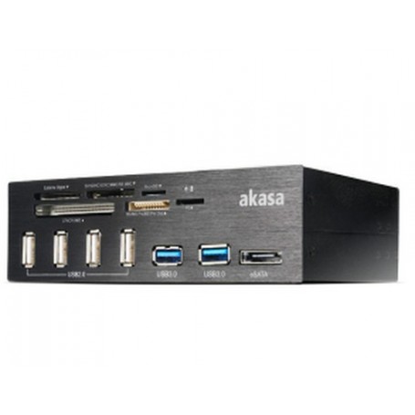 Akasa InterConnect Pro lettore di schede USB 2.0/eSATA Nero (AK-HC-05BKV2)