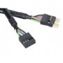 Akasa EXUSBI-40 cavo USB 0,4 m USB 2.0 Nero (EXUSBI-40)