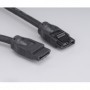 Akasa SATA3-100-BK cavo SATA 1 m Nero (SATA3-100-BK)
