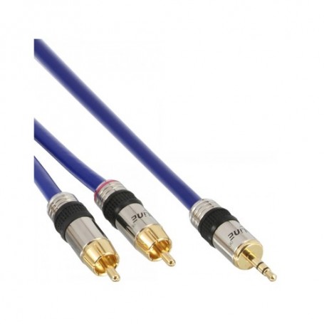 InLine 4043718032006 cavo audio 2 m 2 x RCA 3.5mm Blu (4043718032006)