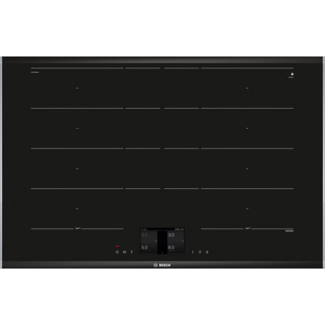 Bosch Serie 8 PXY875KV1E piano cottura Nero Da incasso 80 cm Piano cottura a induzione 4 Fornello(i)
