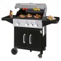 ProfiCook PC-GG 1219 Barbecue/grill Kamado Zona cottura Gas Nero, Acciaio inossidabile 9900 W