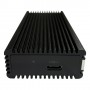 LC-Power LC-M2-C-MULTI-RGB contenitore di unità di archiviazione Box esterno SSD Alluminio, Nero M.2