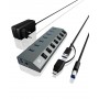 ICY BOX IB-HUB1701-C3 USB 3.2 Gen 1 (3.1 Gen 1) Type-B 5000 Mbit/s Antracite