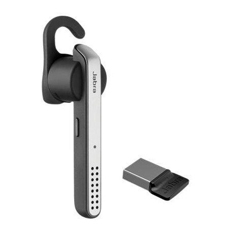 Jabra Stealth UC (MS) Auricolare Wireless In-ear, A clip Musica e Chiamate Micro-USB Bluetooth Nero, Grigio