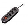 Hama Vis-à-vis Nero 3 presa(e) AC 230 V 1,4 m