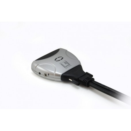 LevelOne KVM-0260 switch per keyboard-video-mouse (kvm) Nero, Grigio